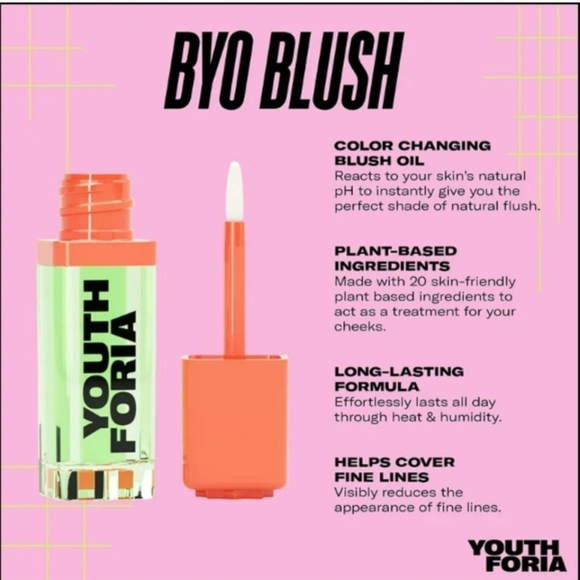 🎉HP🎉Youthforia | BYO Blush | PH Balanced Blush Oil | Chemical Reaction - Picture 2 of 2